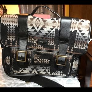 Pendleton Dr Martin wool Aztec messenger bag